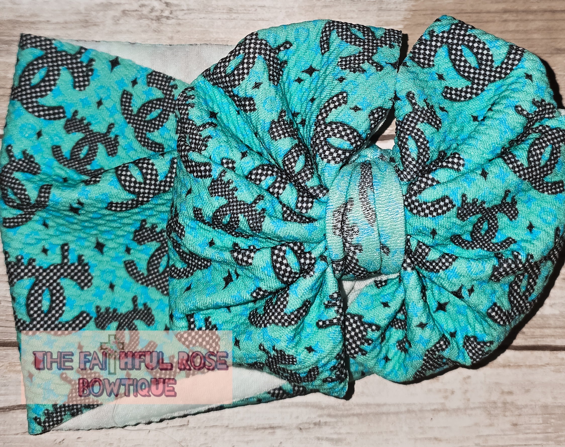Torqouise Chanel headwrap