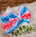 Red, white,& Blue LV headwrap